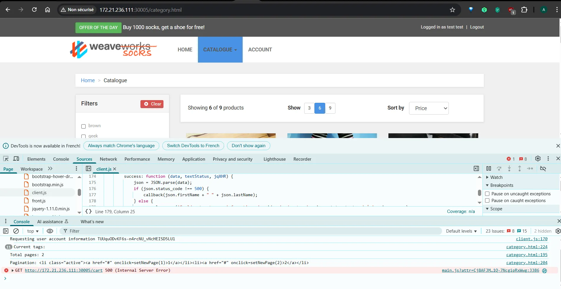 500 Internal Server Errors 